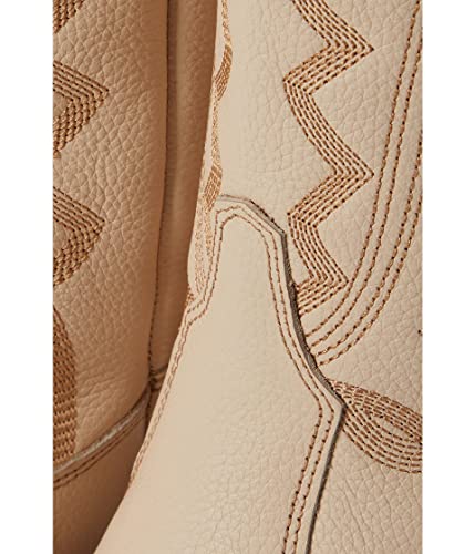 Image of Dingo Womens High Cotton Embroidery Snip Toe Casual Boots Knee High Mid Heel 2-3 inch