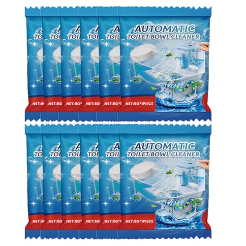 Pastillas de Limpieza de WC,Limpiador Efervescente Multifuncional,Tabletas de Limpieza de Inodoro,Altamente Eficaz,Ambientador para Inodoro 5g*20pc