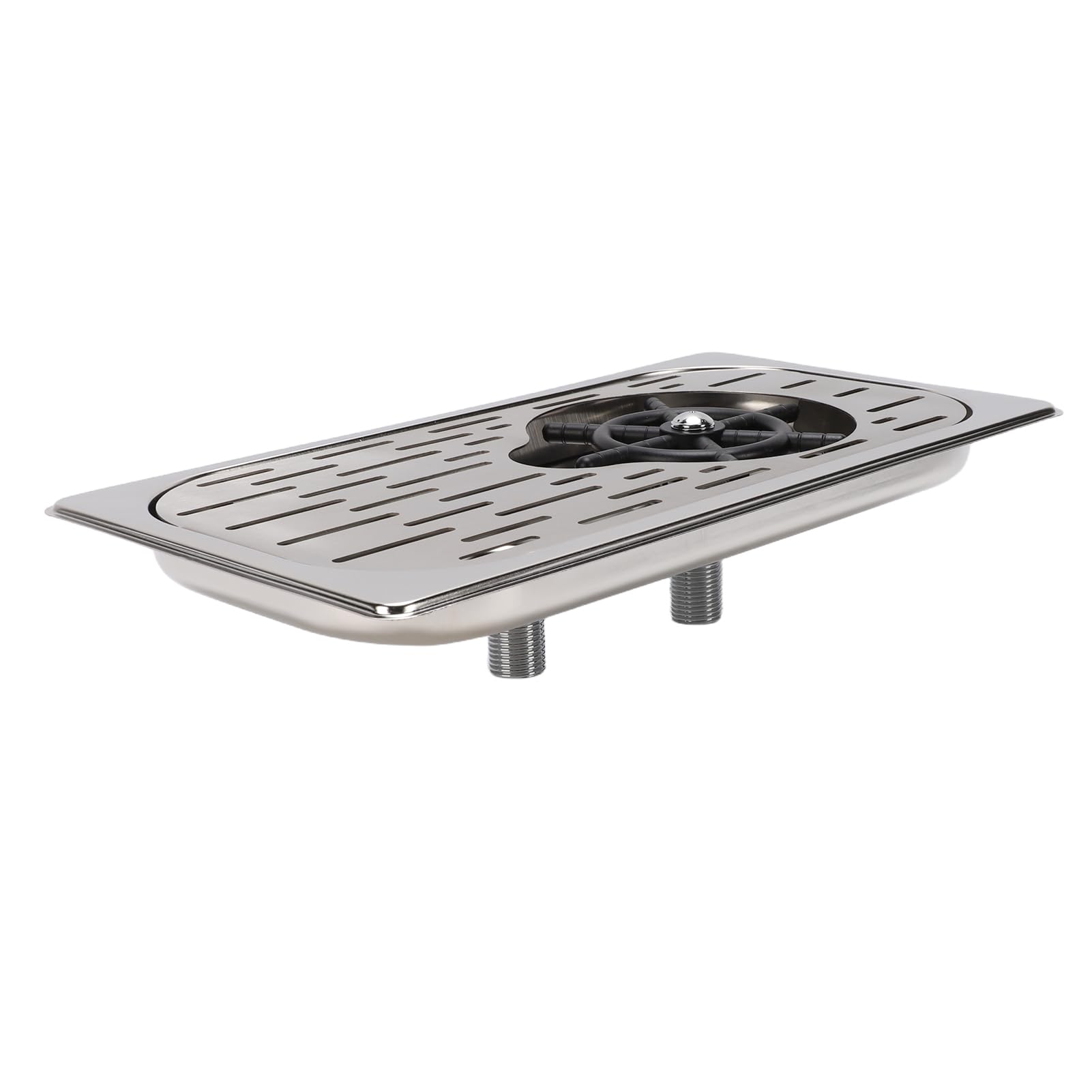 SIXRUN Attrezzatura per la Pulizia Automatica in Acciaio Inossidabile per Lavabicchieri per Sciacquatrice per Bicchieri per Bar Caffetteria Domestica 328x175mm (SILVER)