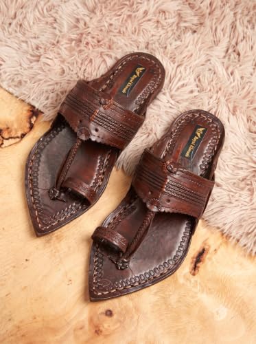 Image of Kolhapuri Chappal for Men| Kolhapuri Slippers for Men| kolapuri chapal Men| Leather Slippers for Men| Leather Chappal for Men-AB-Parent A13