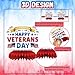 Veterans Day Decorations Happy Veterans Day Centerpiece for Veterans Party Supplies, 9PCS
