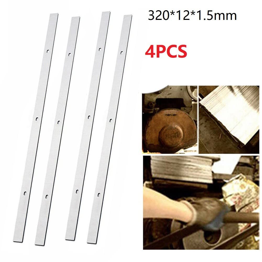 Générique WNJ-Tool, Lame de Rabot 4 pièces 12-1/2in pour Triton TPT125, Delta TP305 TP400LS 22-565 22-560 pour Accessoires d'outils électriques