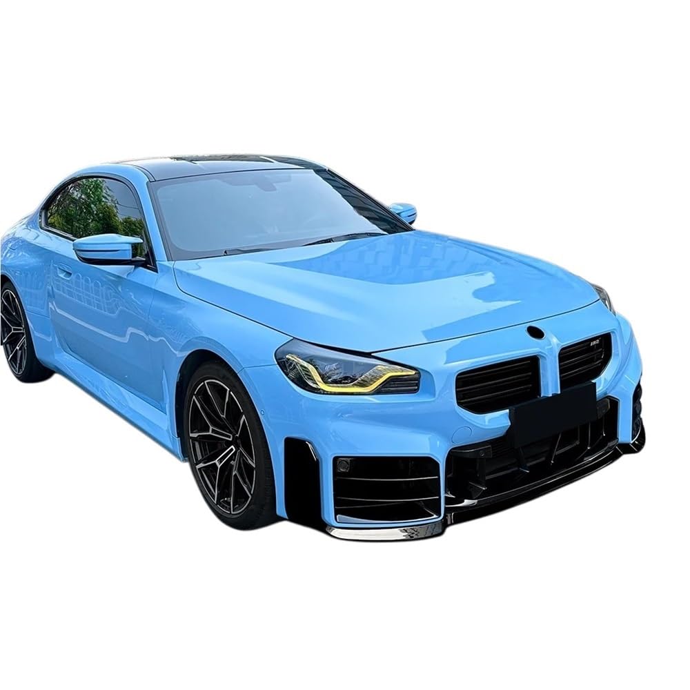 Przedni zderzak wargi kompatybilny z BMW M2 G87 2023-2026 dolna łopata surround dyfuzor spoiler splitter tablica osłonowa MP Style Body kit Tuning(Carbon Look 3pcs)