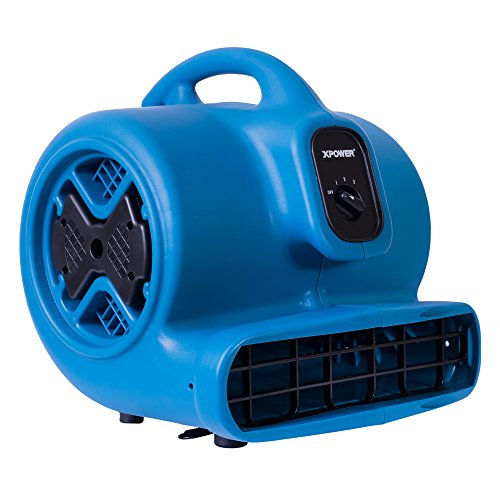 Image of XPOWER P-630 Pro 1 /2 HP 2800 CFM Centrifugal Air Mover, Carpet Dryer, Floor Fan, Blower, for Water Damage Restoration, Janitorial, Plumbing, Home Use