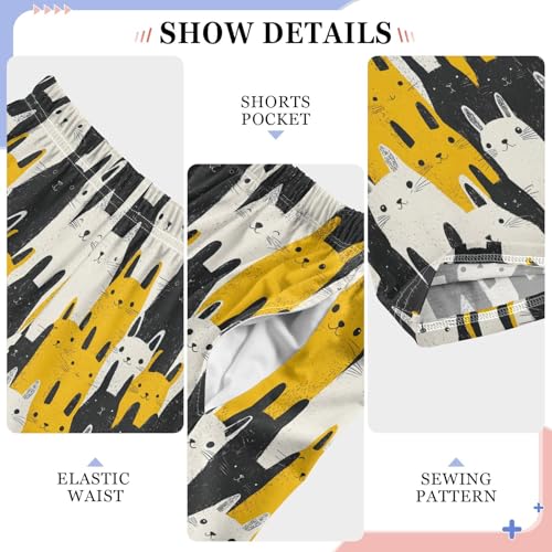 Colorful Cute Cat 3 Long Pajama Pants Bottoms Soft Sleepwear with Pockets4