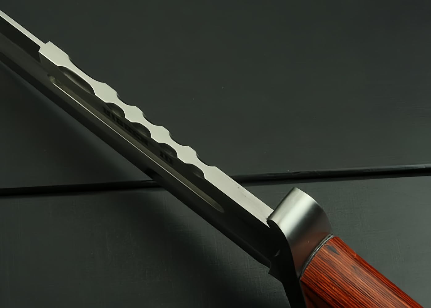 Generico FARDEER KS21 Coltello Esterno Fisso, Coltello da Caccia Lama Fissa, Tang Pieno, Coltello di Sopravvivenza Tagliente con Fondina, Coltello Bushcraft con Manico G10, Coltello da Cintura