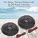 Pyle PLMRS5B 5.25 Inch 180 Watt Waterproof Weather Resistant Outdoor Rated Low Profile Slim Style Marine Speakers, Black (2 Pack)