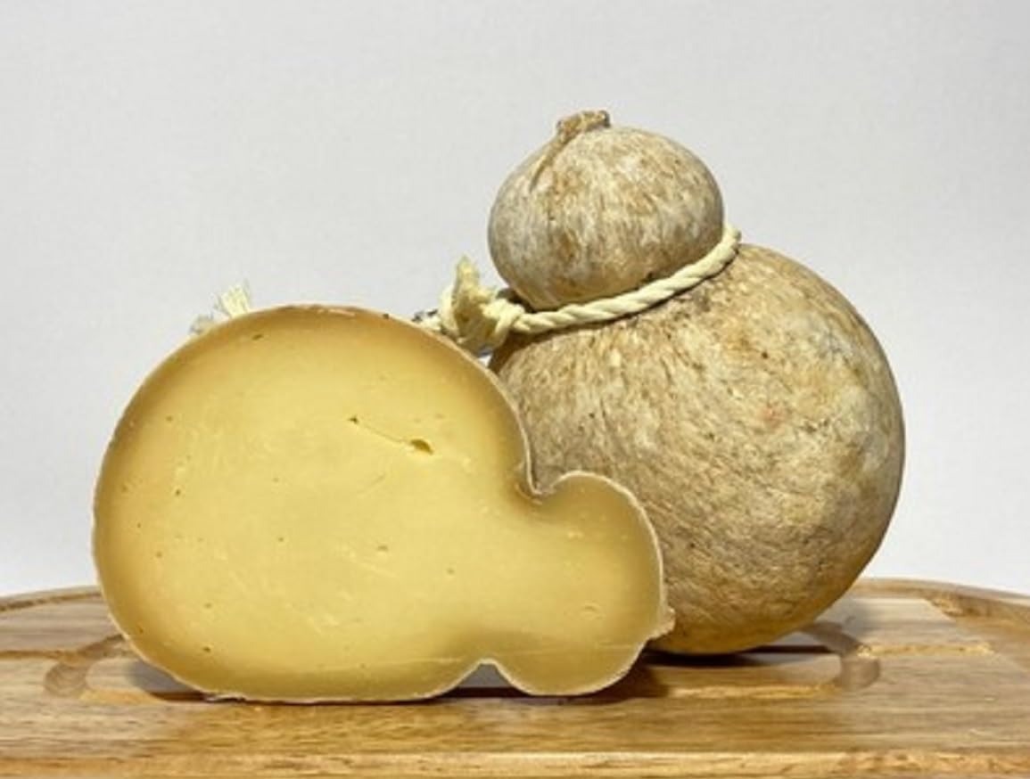 Deliziosa Caciocavallo Silano 120 Tage Höhlenreifung aus Apulien halbfester Pasta filata Schnittkäse aus Süditalien ca.1,3Kg