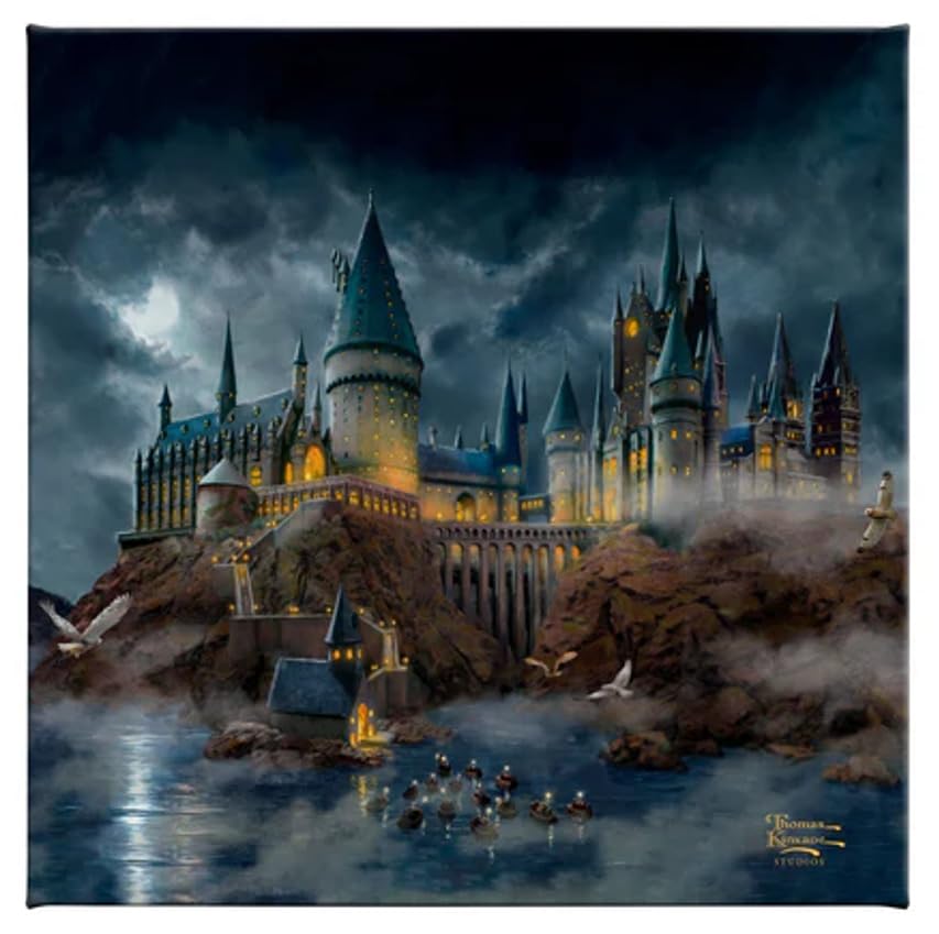 Thomas Kinkade Harry Potter™ Hogwarts™ Castle Studios - Gallery Wrapped Canvas (14x14) - Image 3