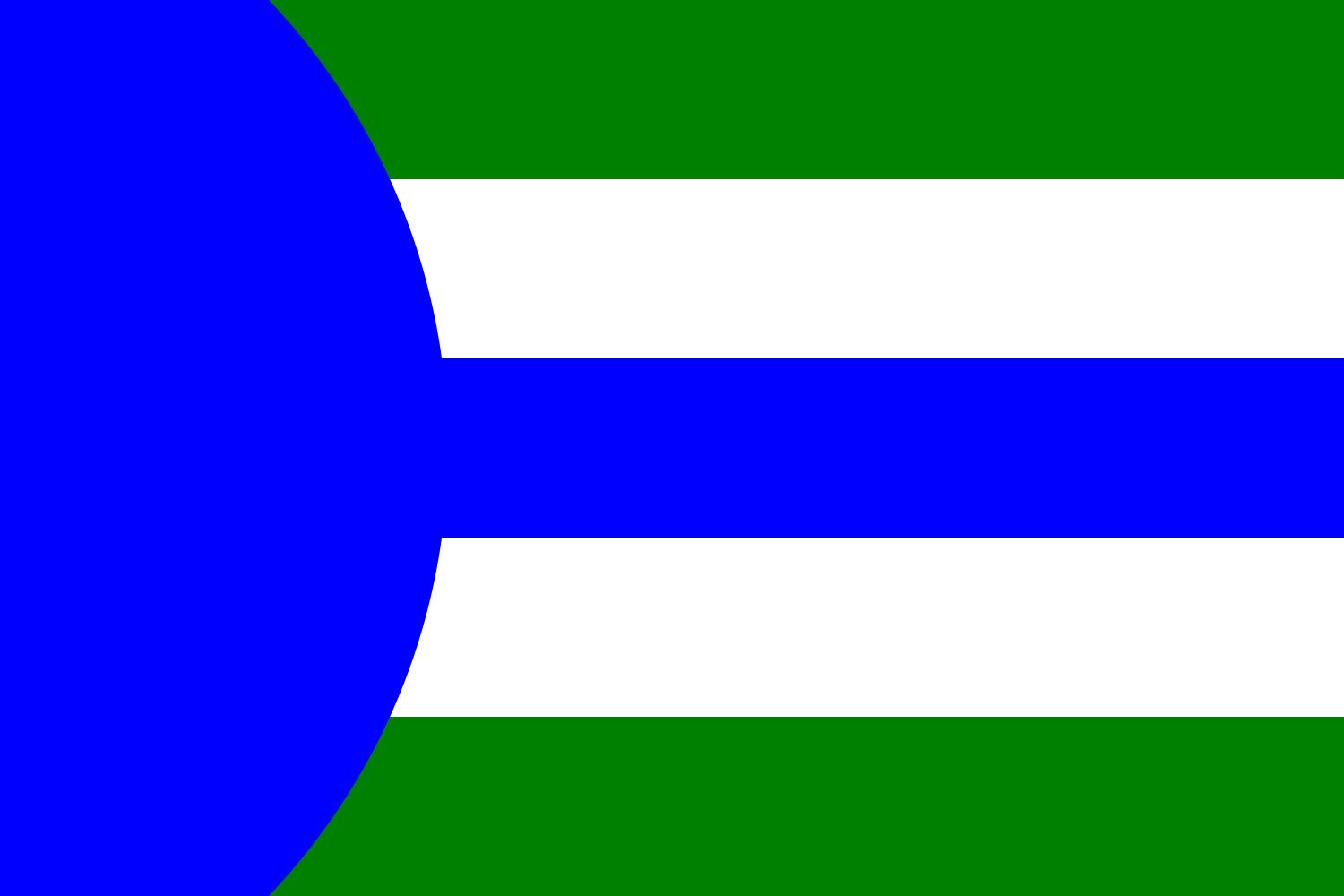 Drapeau Large Láz de Bohême centrale pour mât extérieur