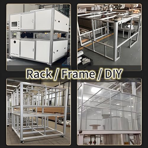 Coavoo AluProfil 2020 Alu Profil 800mm T Typ Schwarz Aluminium Profile 20x20 Europäischer Standard Eloxierte Linearschiene Extrusion 2 Stück, für DIY 3D Drucker und CNC – Bild 6