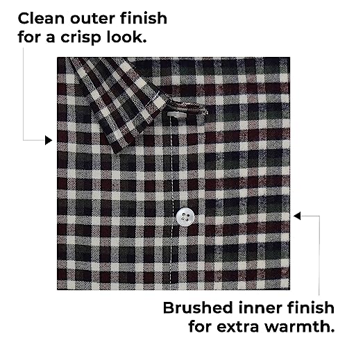 Image of GHPC Cottswool Winter Wear Woolen Gun Club Checks Full Sleeves Regular Fit Formal Shirt for Men