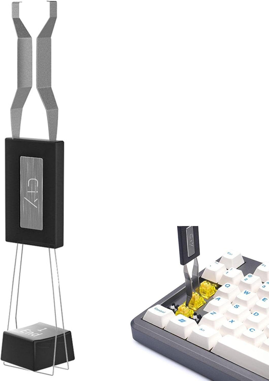 Remover,Stainless Steel Key KeyRemoval Tools Universal Black Switch