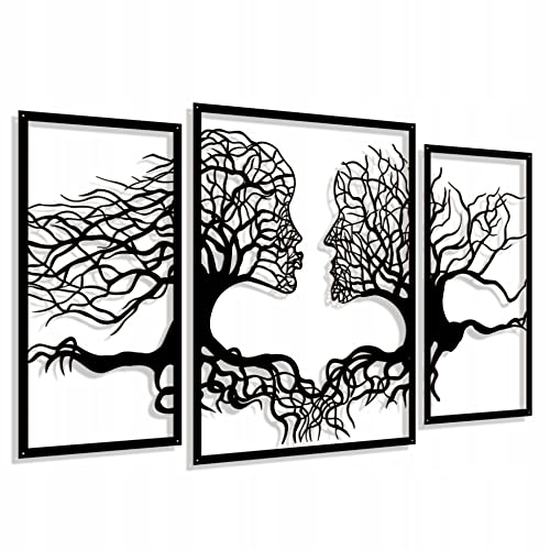 Wanddeko aus Holz und Velours, Wandaufkleber 3D, Holz-Velours Wandbilder,...