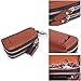 Contacts-Genuine Leather Car Key Keychain Holder Metal Hook and Keyring Zipper
