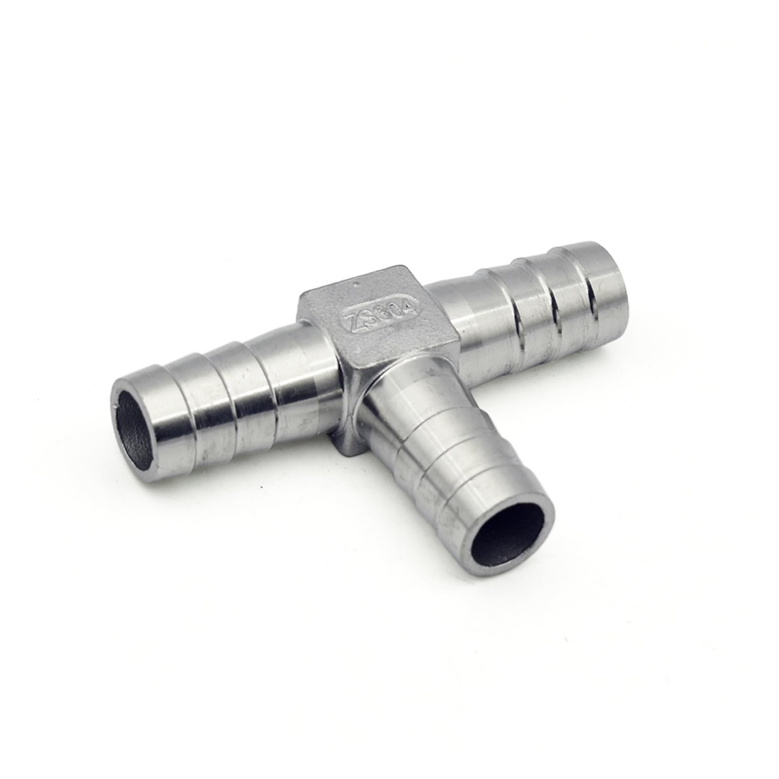 BFsaceqa Hose Barb 304 Stainless Steel T L Y Type Cross Three Way Pipe Fitting Connector Water Gas Fuel(T Hose Fitting,10mm)