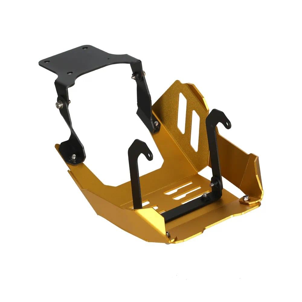 Schutzplatte Motor-Schmutzschutz, kompatibel mit MONKEY 125 2022-2023 GROM 125 JC92 Alle Baujahre, DAX 125 ST125 2022-2024, Motorrad Motor Schutz Abdeckung Basis Chassis Schutz Skid Platte (Gold)