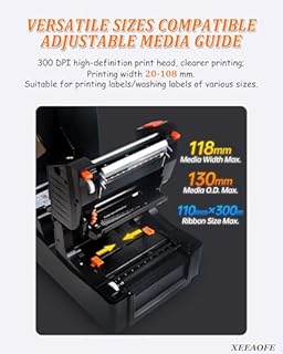 Professional Satin Ribbon Printing Machine, 127mm/s Speed & 300 DPI Resolution, 20-108mm Width, Wireless-Enabled, for Gift Wrapping, Weddings, and Crafts