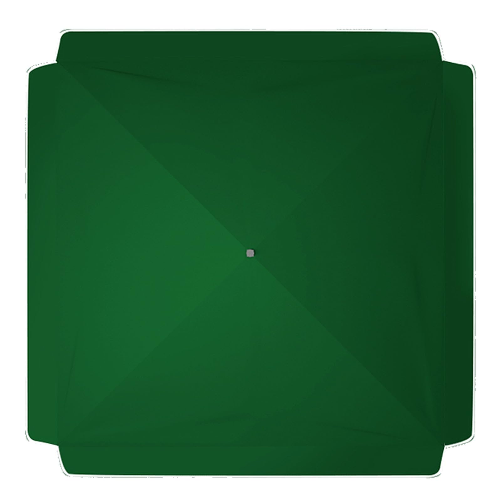 Square Replacement Parasol Canopy 4 Arms Fade Resistant Sun Umbrella Replacement Cloth Waterproof Replacement Parasol Fabric Cover(Green,3.20x2.50m/10.5x8.2ft)