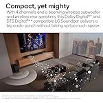 LG S40TR 4.1 ch. Home Theater Soundbar with Rear Surround Speakers and Wireless Subwoofer, Wow Interface, Dolby Audio, AI Sound Pro, 2024 Model, Amazon Exclusive - Image 2