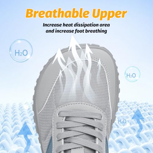 Image of HOBIBEAR Wide Barefoot Shoes for Womens Mens Minimalist Trail Running Hiking Sneakers Comfortable Lightweight