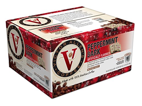 Peppermint Bark for K-Cup Keurig 2.0 Brewers, 80 Count, Victor Allen’s Coffee Medium