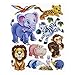 Produktbild 3D Sticker Zootiere Tierkinder * Wandtattoo XXL * Deko für Schultüte , Wand , Tür