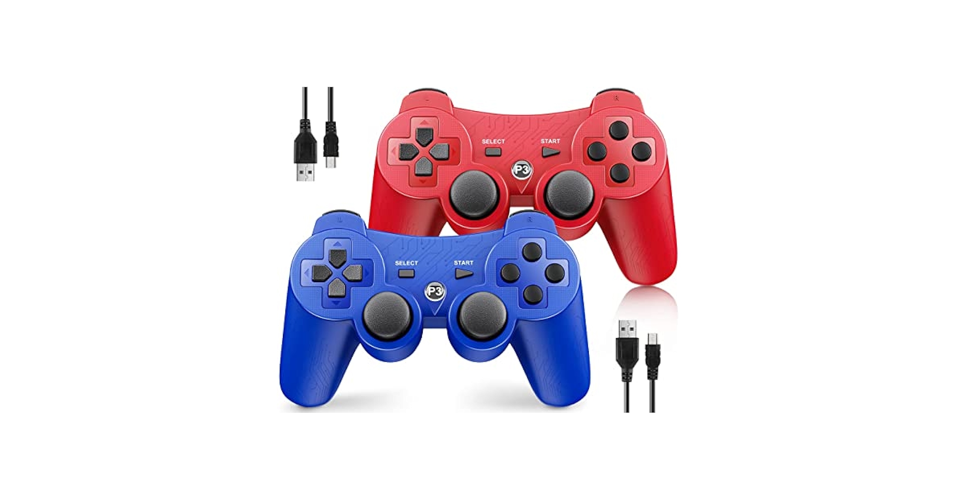 Amazon.com: OKHAHA Controller 2 Pack for PS3 Wireless