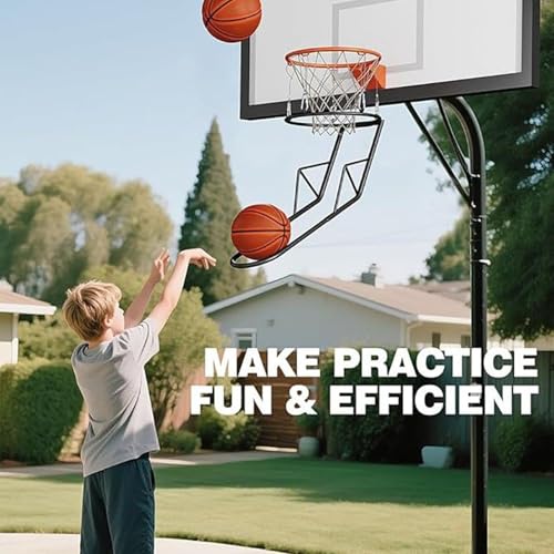 Équipement d'entraînement de basket en métal avec filet robuste - 2