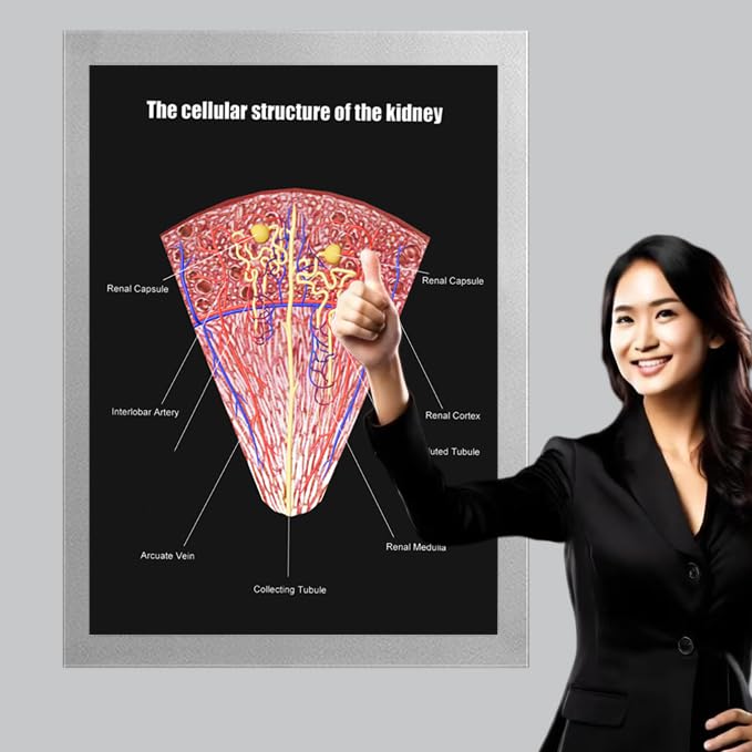 Image of Taanfu Body Educational Learning Anatomy Posters ，cellular structure Art Kidney Villi Anatomy Art Poster Digestive System Organs Illustration Small Intestine Physiology Anatomy Wall Art Villi