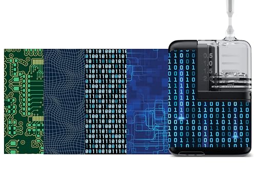 Glucomart Stickers for Mobi Insulin Pumps – Pair with Glucomart Mobi Patches, Waterproof & Durable (Cyber Variety Pack) (Mobi Decal)