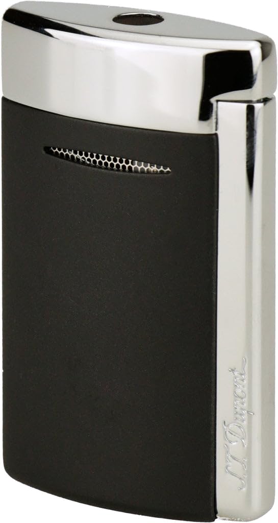 Accendino BQ Minijet briquet rechargeable noir mat contre le vent
