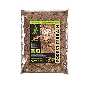 Komodo Forest Terrain Orchid Bark Chips, 12 Litre, Natural Terrain for Reptiles, Orchid Bark Chips, Bark Chips for…