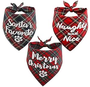 JPB Świąteczne Bandany dla Psów 3-pak