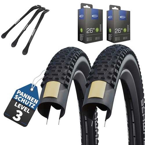 2er Set Schwalbe Fahradreifen Rapid Rob 26 Zoll x2,25 (57-559) + AV DV SV...
