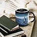 TKJMCSW Taza de café de 325 ml con diseño de velero azul que cambia de color Imagen de TKJMCSW Taza de café de 325 ml con diseño de velero azul que cambia de color