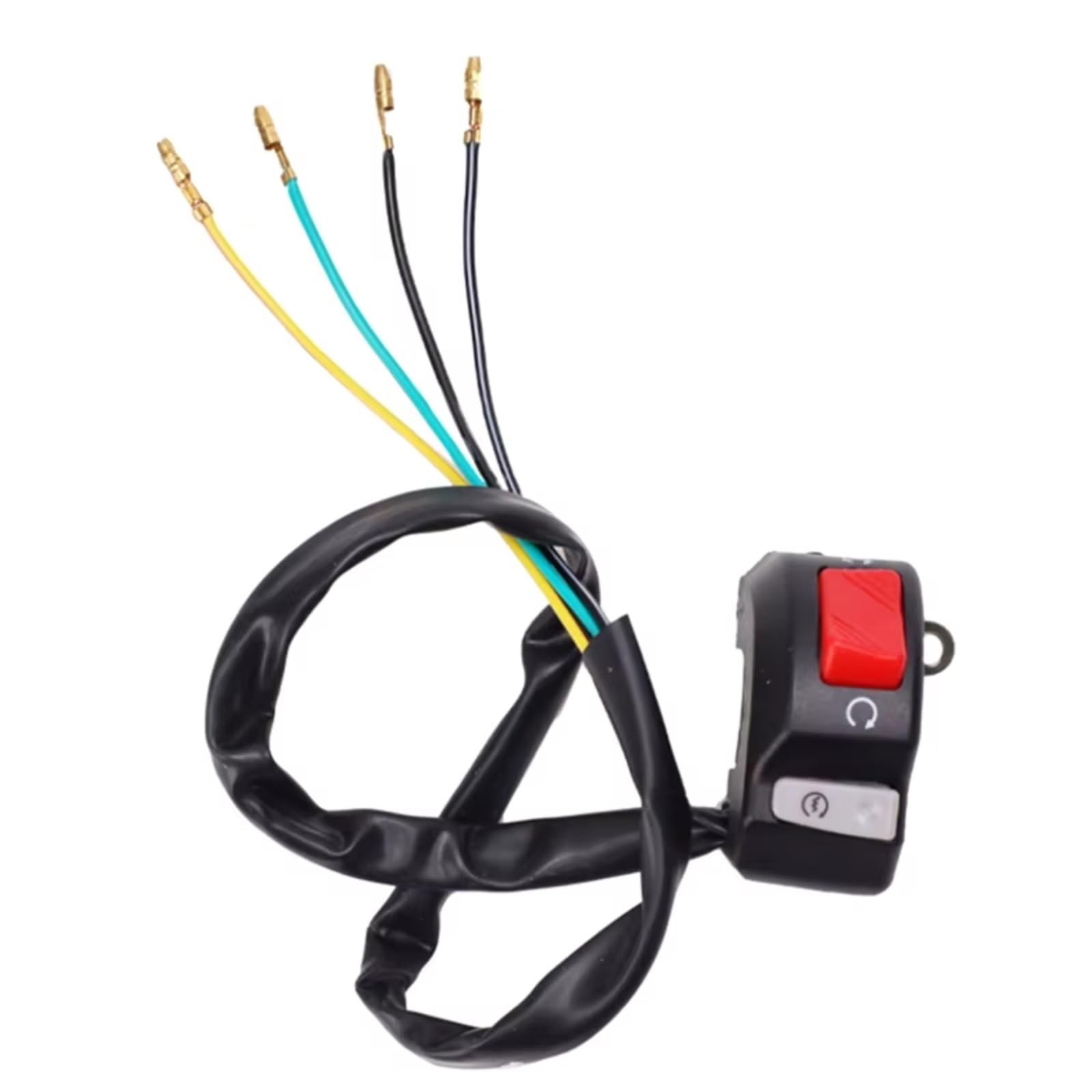 Interruptor Universal Para Motocicleta De 7/8 Pulgadas, Manillar Antiniebla Bocina Botón De Encendido Apagado, 12V, Para Scooters ATV Y Motos De Nieve