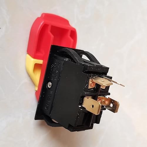 Miniatura 5 de Interruptor de botón con cerradura Interruptores de llave de encendido y apagado DPST 2012A 125250V 16(15) A 250V 5E4 CE KEDU HY18