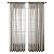 KOUFALL Linen Look Sheer Curtains