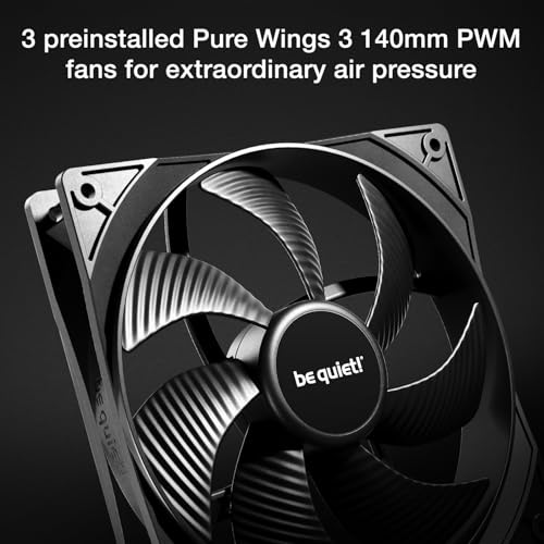Image of be quiet! Pure Base 501 DX Black Mid-Tower ATX Case | High Airflow | 3 Preinstalled Pure Wings 3 140mm PWM Fans | Optimized Air Pressure | BGW76
