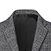 Mens Two Button Sport Coats Plaid Blazer Wedding Prom Sport Coat Jacket Lightweight Business Suit Jacket (Medium,French Grey)