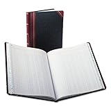 Boorum & Pease 21 Series Columnar Book, 6 Column, 150 Page, Black/Red