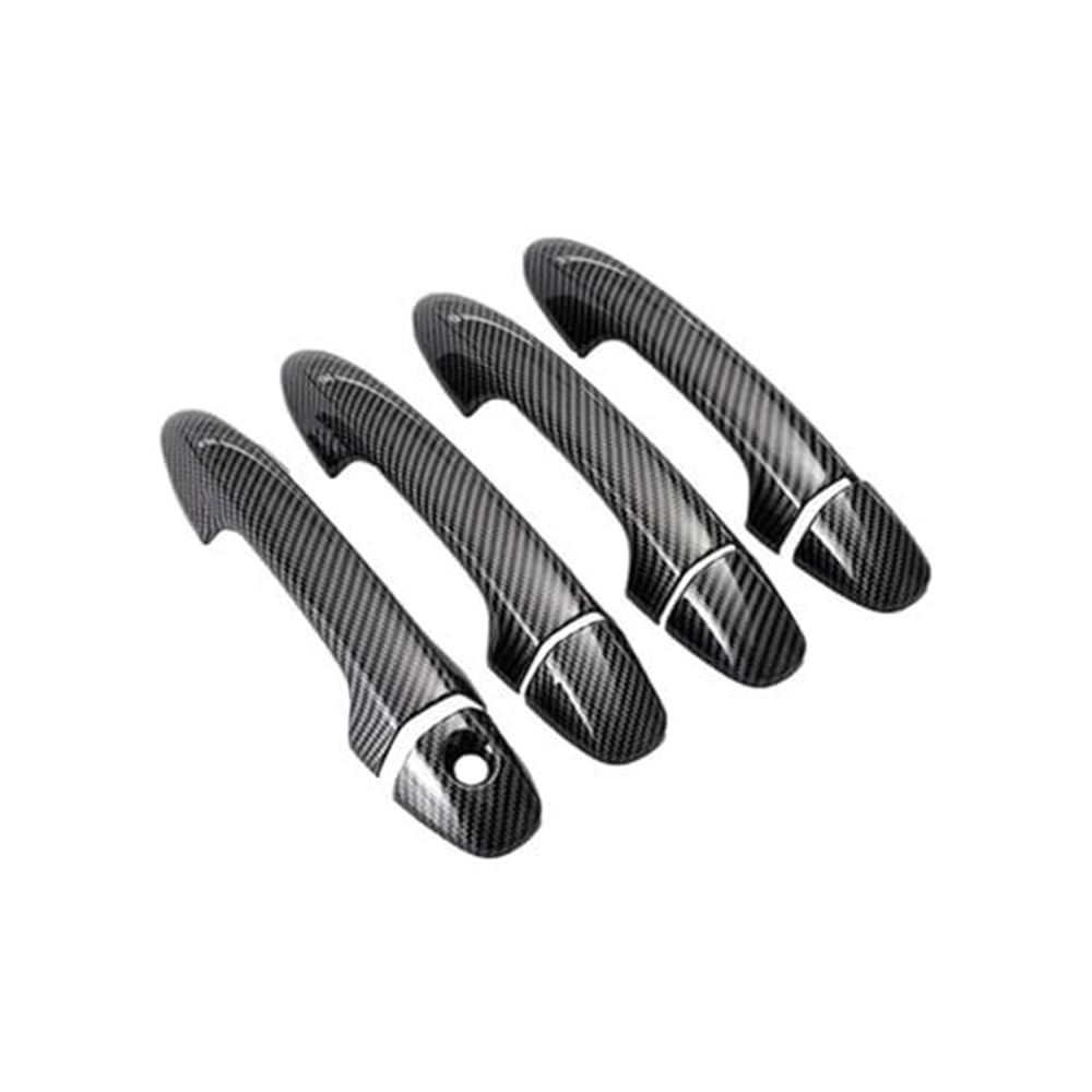 Flbzblkasl ‎4Handle 1 Keyhole Outer Door Handle Cover For Toyota For Rav4 Mk2 Ii Xa40 2013-2018 Car Exterior Carbon Fiber Sticker Trim Right Handle