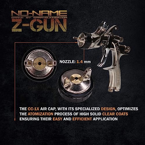 Image of NO-NAME Brand Automotive Spray Gun with Adapter Z-Gun Z-Gun Clear (1.4mm)