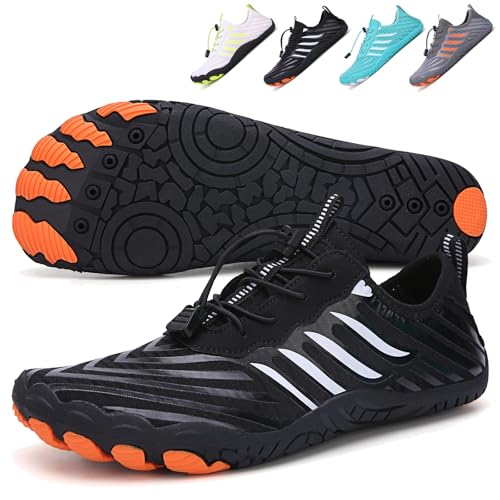 Image of Hike Barefoot Shoes Womens Men,Unisex Barefoot Water Shoes Breathable, Anti-Slip Hiking Footwear for Athletic Wide Toe Shoe Footwear for Hiking, Walking, Running, Yoga, and Water Sports