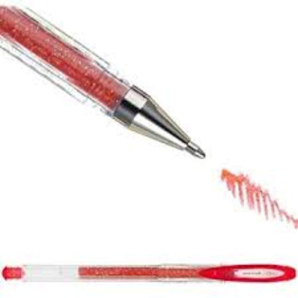 UNIBALL Signo UM120SP – Roter Gelschreiber Mit Clip Für Unterwegs