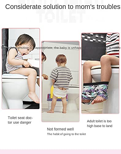 Realistisch kindertoilet voor zindelijkheidstraining, uitgerust met interactief toilethandvat, afneembaar bedpandeksel… - Afbeelding 3