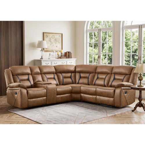 EBELLO Manual Reclining Sectional Sofa