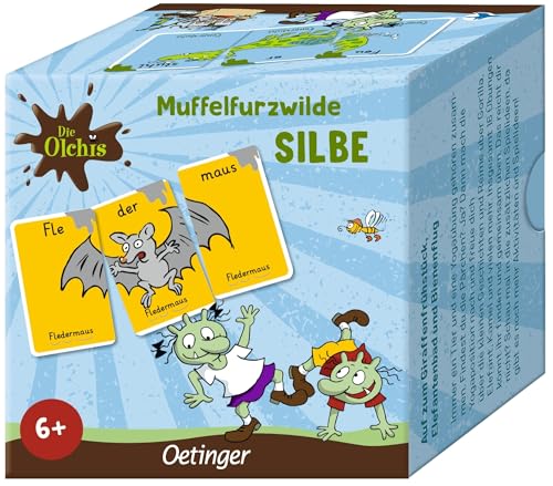 Oetinger, Die Olchis, Muffelfurzwilde Silbe, Spiel zum Lesen Lernen und Üben von Silbentrennung, für Kinder ab 6 Jahren