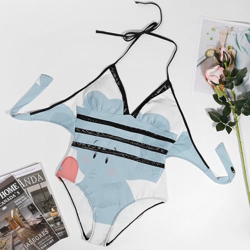 Maillot de bain une pièce avec motif unique Eléphant - 3